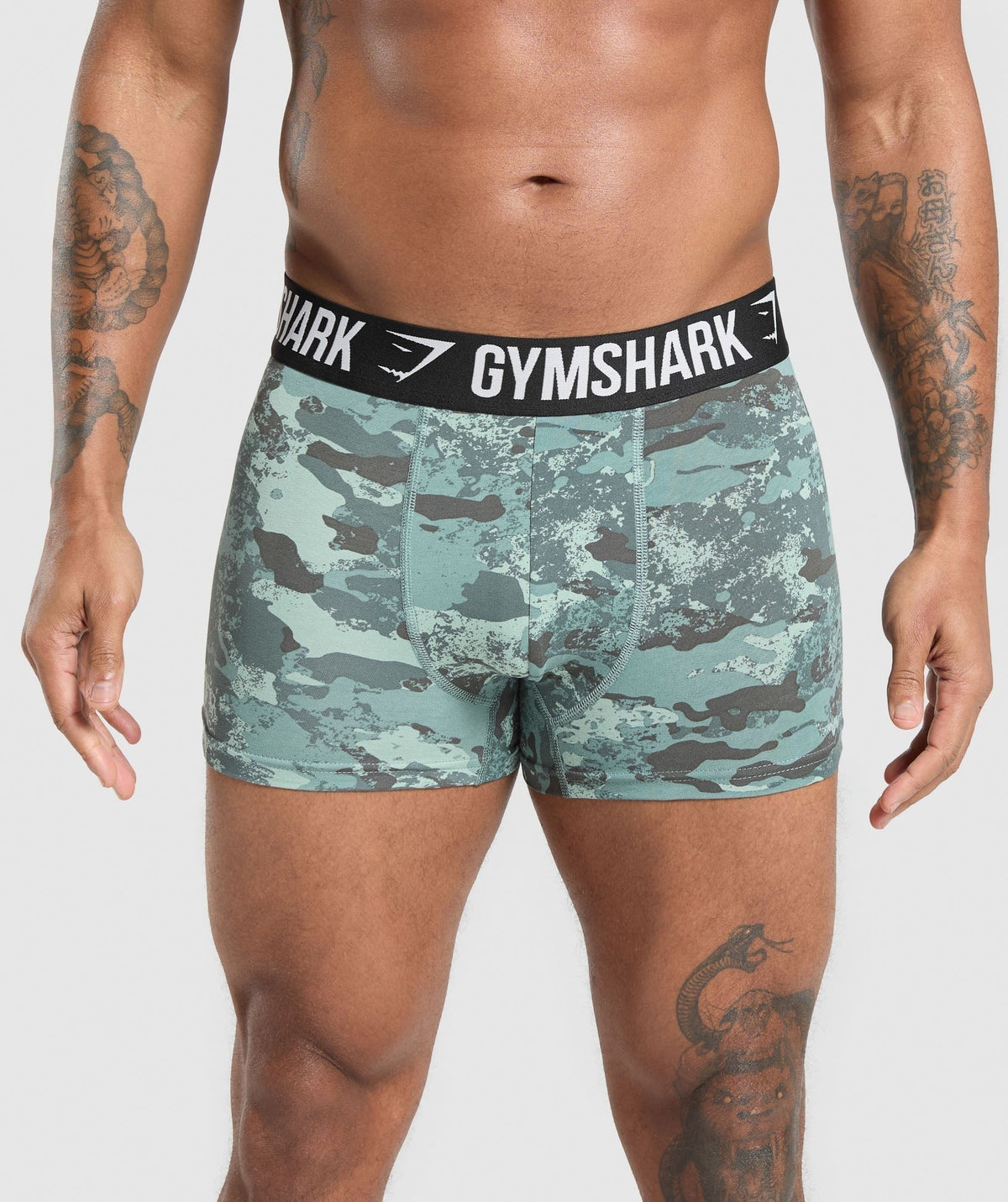 Gymshark Boxer Brief 3PK - Blue Surf/Denim Grey/Black