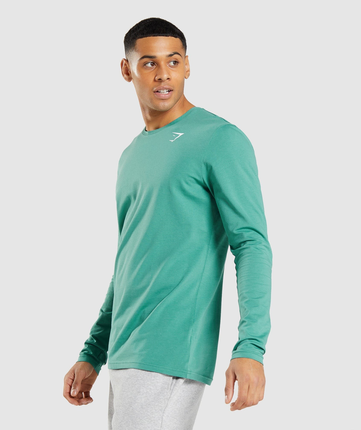 Gymshark Essential Long Sleeve Tee - Alpine Green