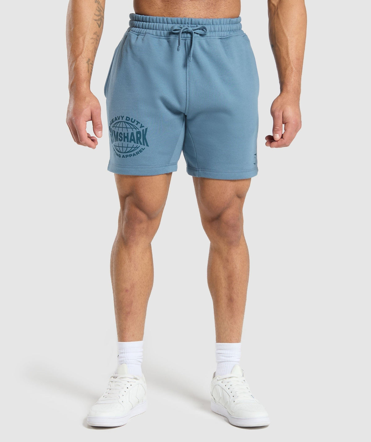 Gymshark Heavy Duty Apparel 7" Shorts - Faded Blue