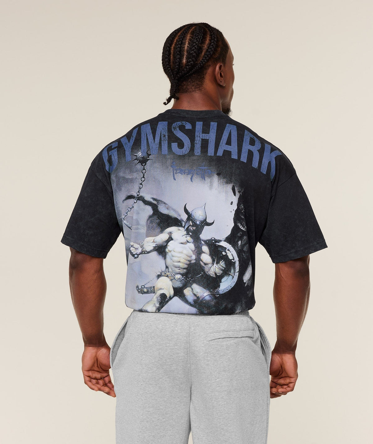 Gymshark Frazetta Graphic Tee - Black