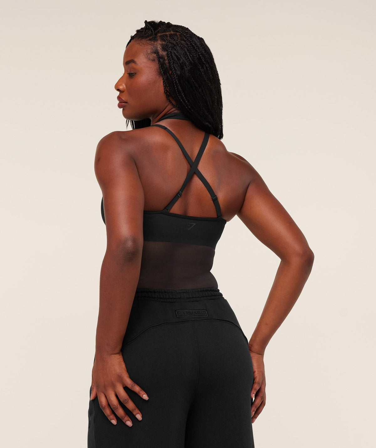 Gymshark Dark Energy Mesh Tank - Black