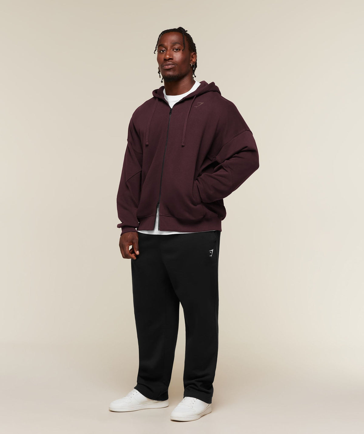 Gymshark Power Zip Up Hoodie - Cherry Purple