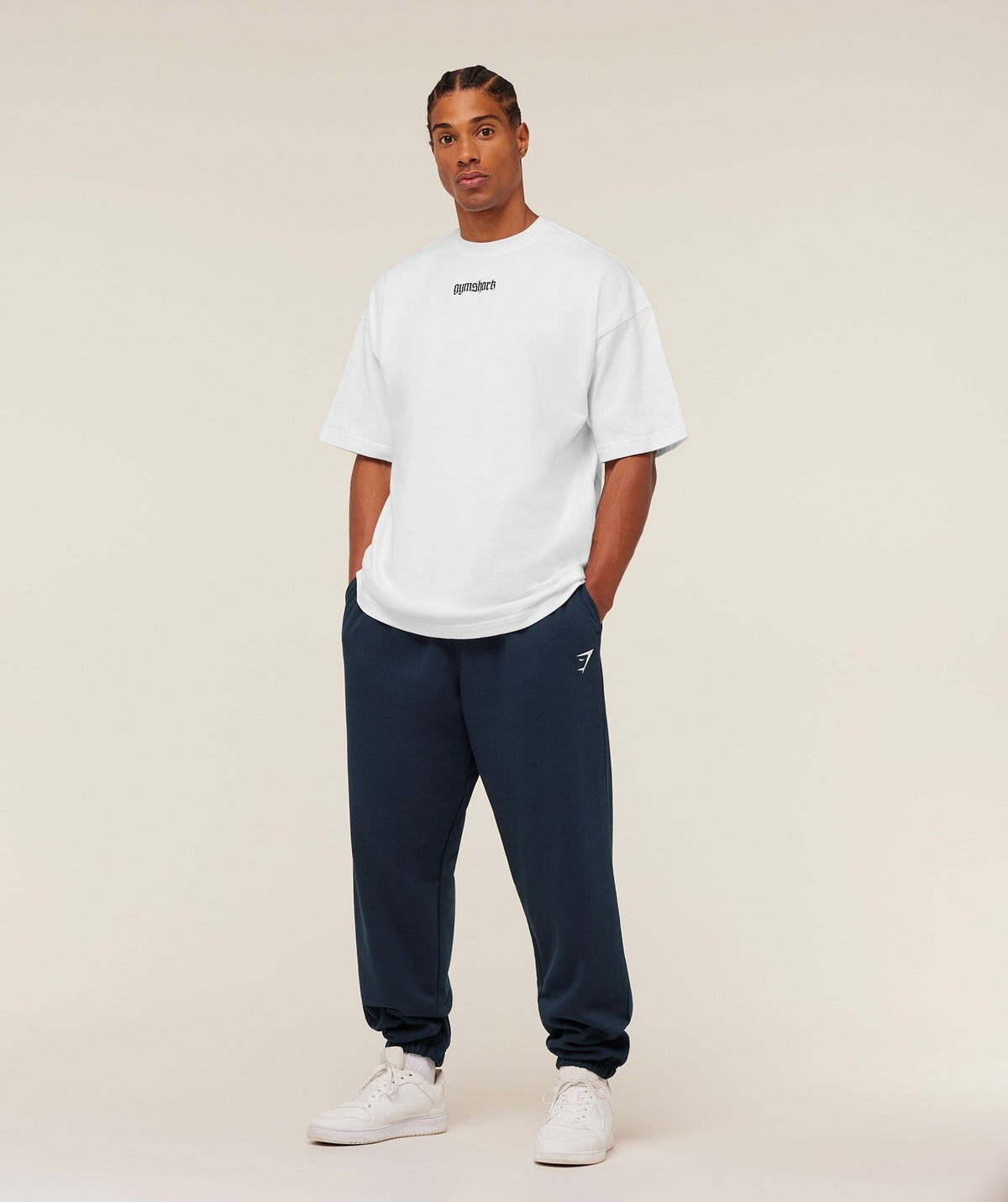 Gymshark Crest Oversized Jogger - Navy