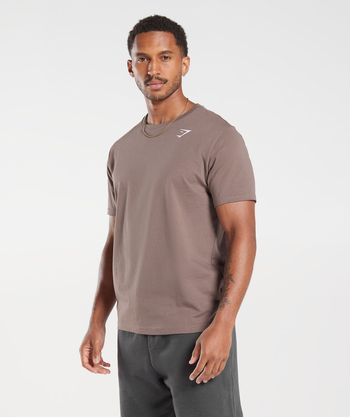 Gymshark Crest Tee - Brown