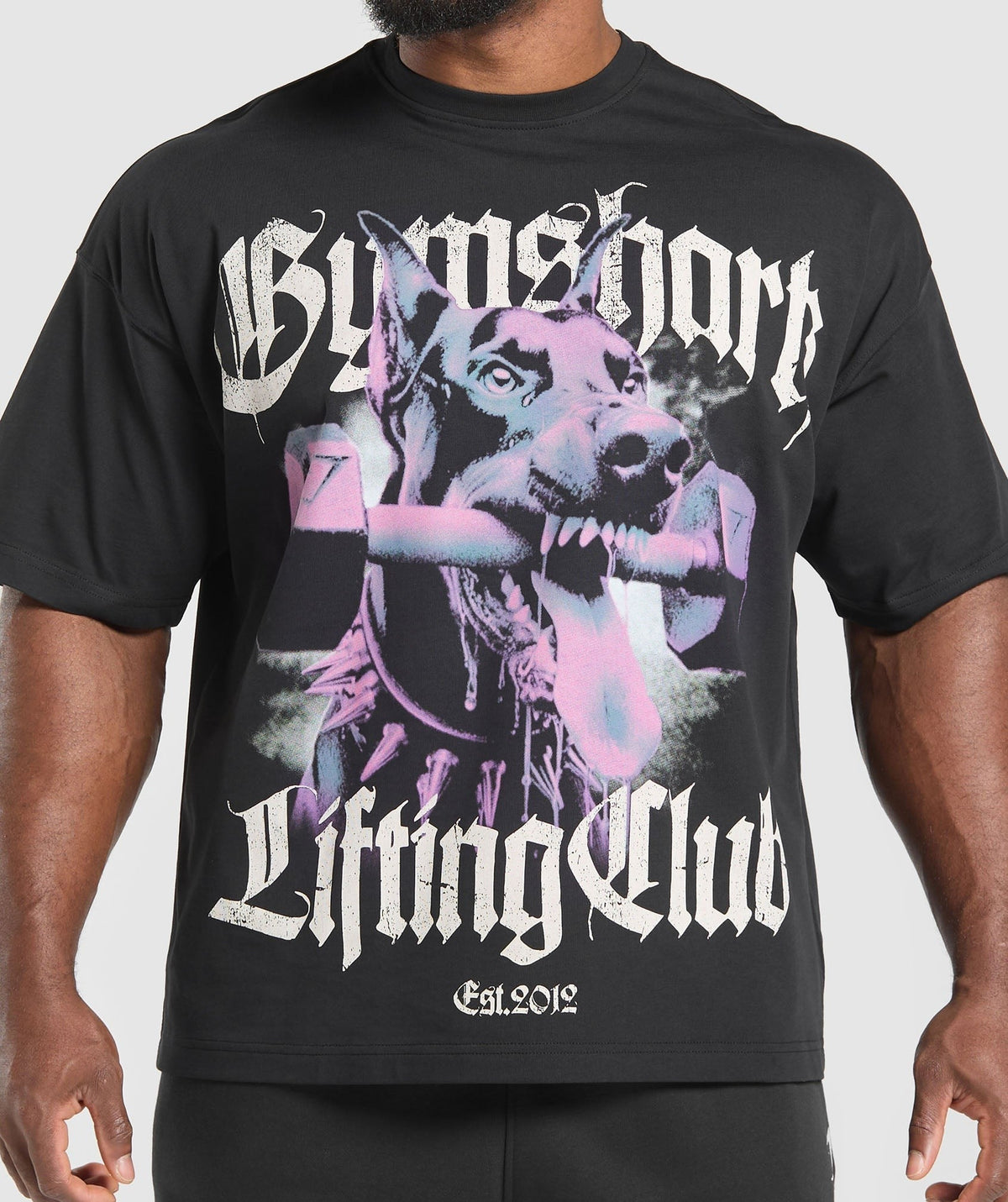 Gymshark Doberman Graphic Tee - Black