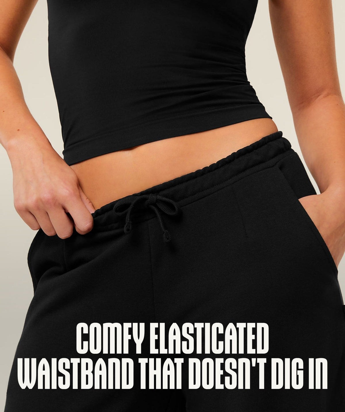 Gymshark Lightweight Wide Leg Pant Short - Black