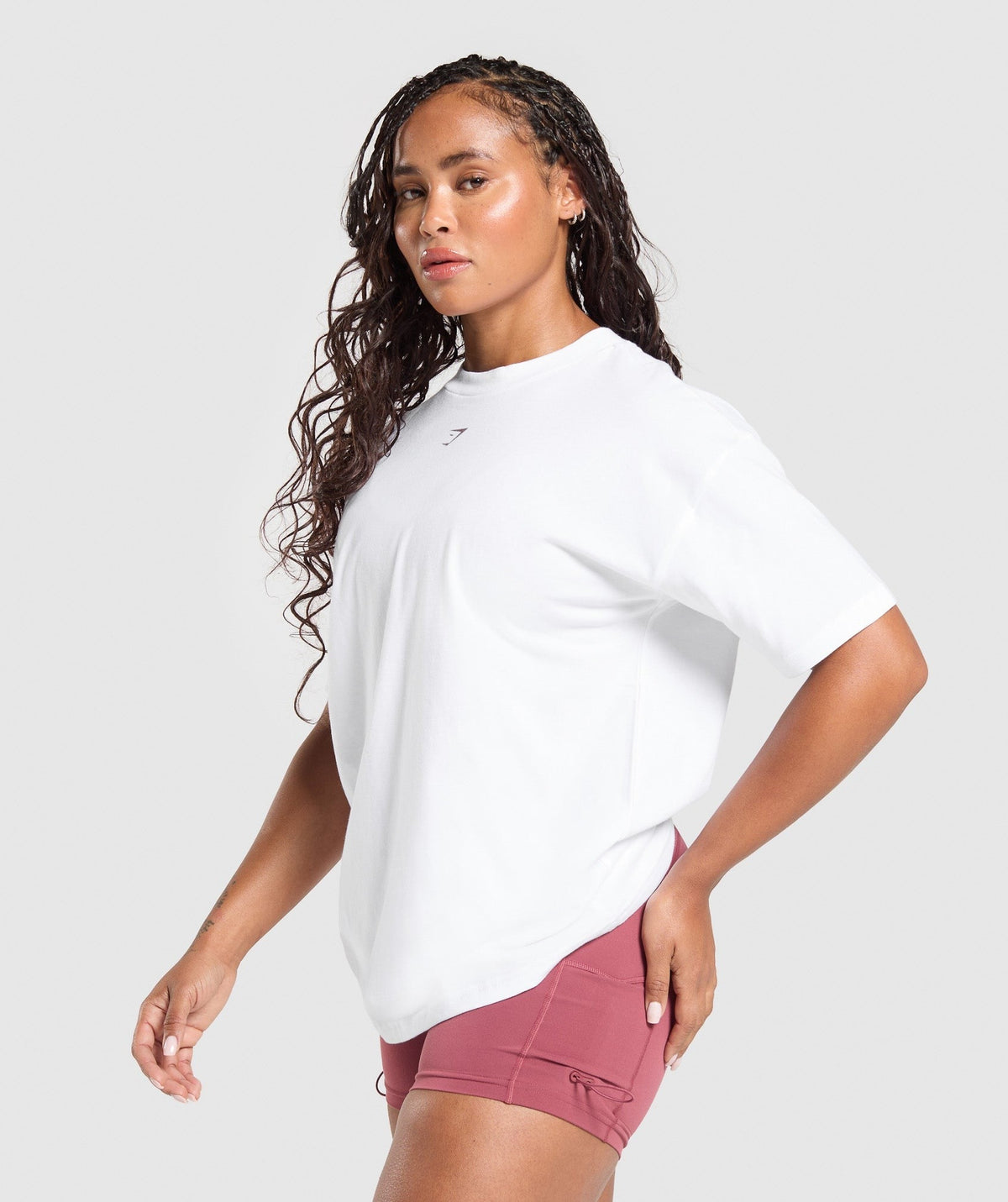 Gymshark Gritty Muscle Mommy Graphic Tee - White