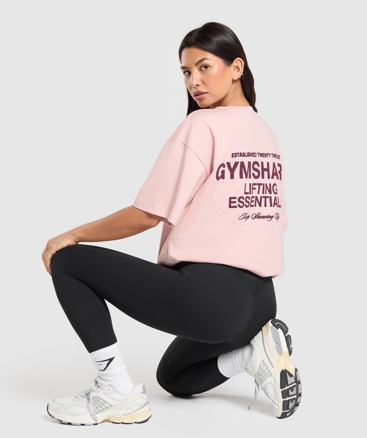 Gymshark EST 2012 Graphic Tee - Lift Pink