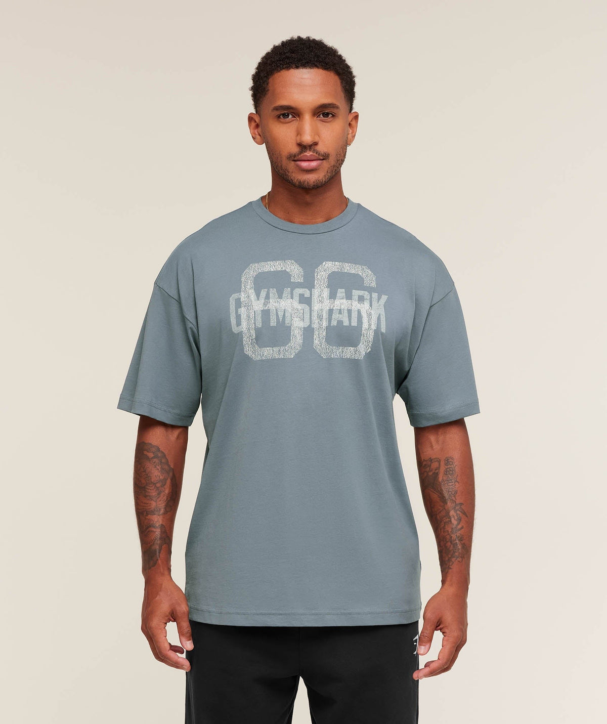Gymshark GS66 Tee - Iron Blue