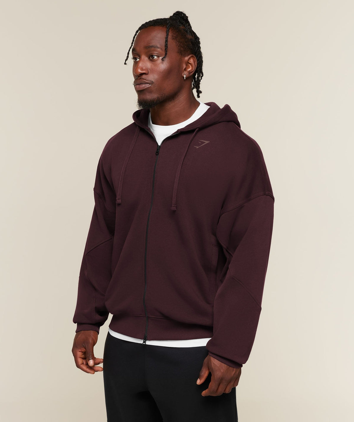 Gymshark Power Zip Up Hoodie - Cherry Purple