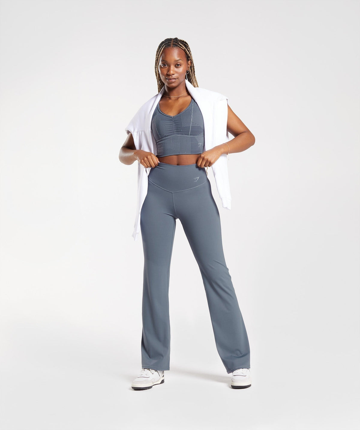 Gymshark Elevate Flared Leggings - Evening Blue