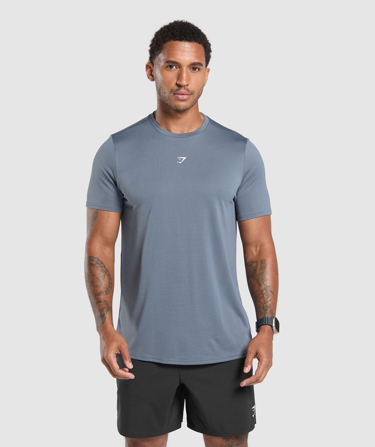 Gymshark Fitness Graphic Tee - Iron Blue