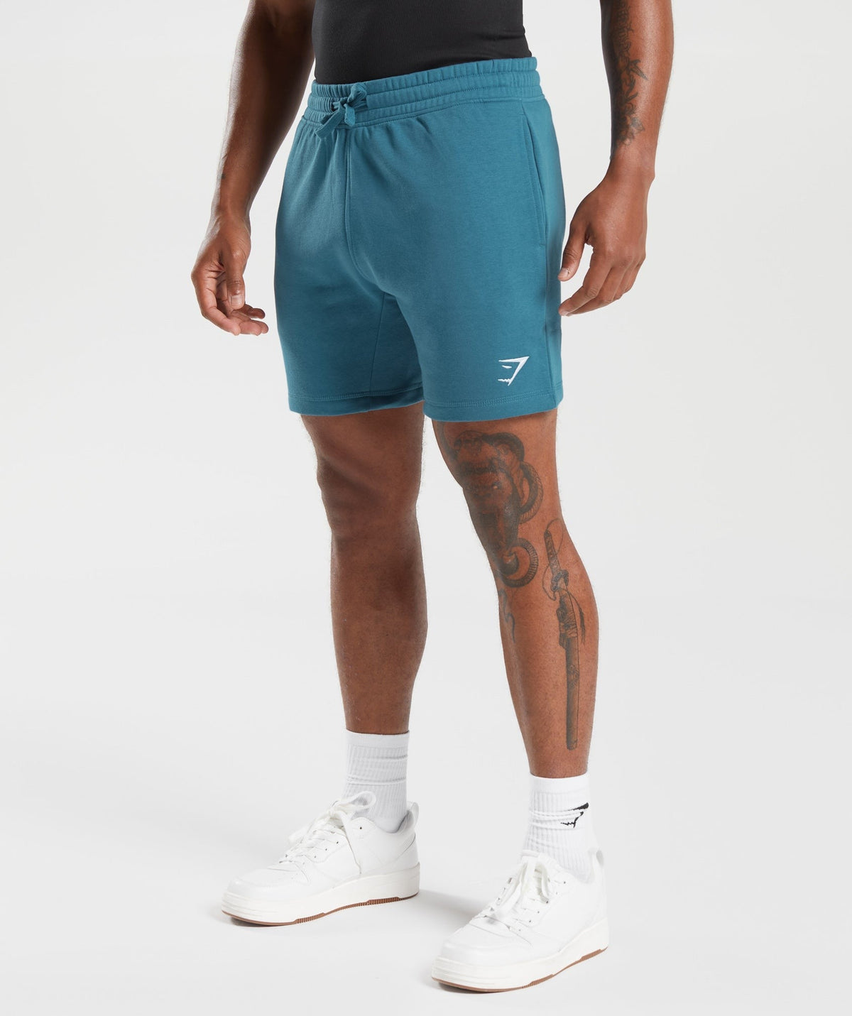 Gymshark Crest 7" Shorts - Blue