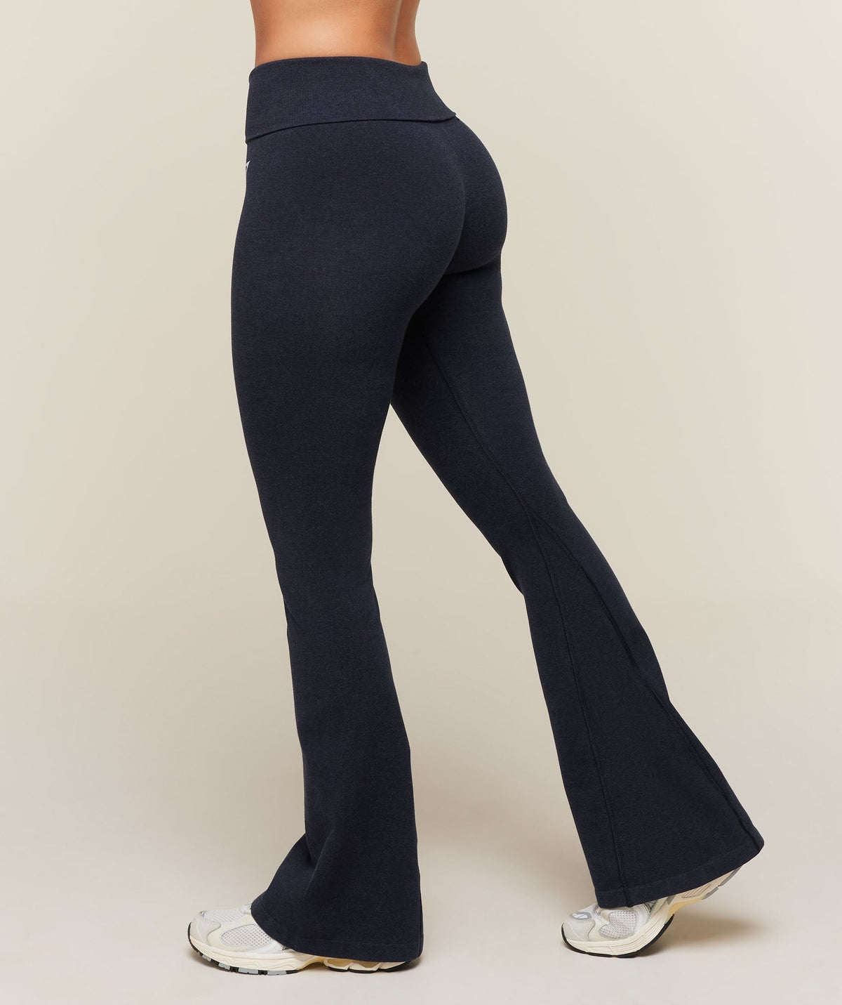 Gymshark CottonMoveTM Flared Leggings - Deep Blue Marl
