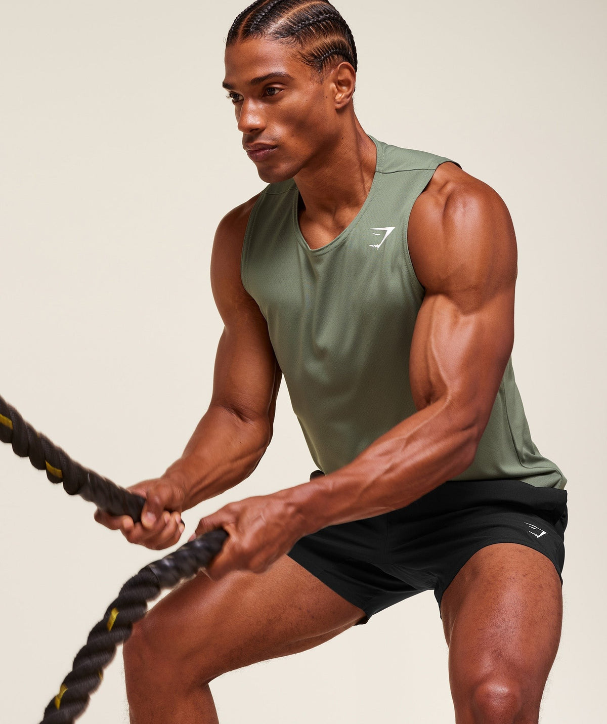 Gymshark Everyday Performance Tank 2 Pack - Unit Green/Black