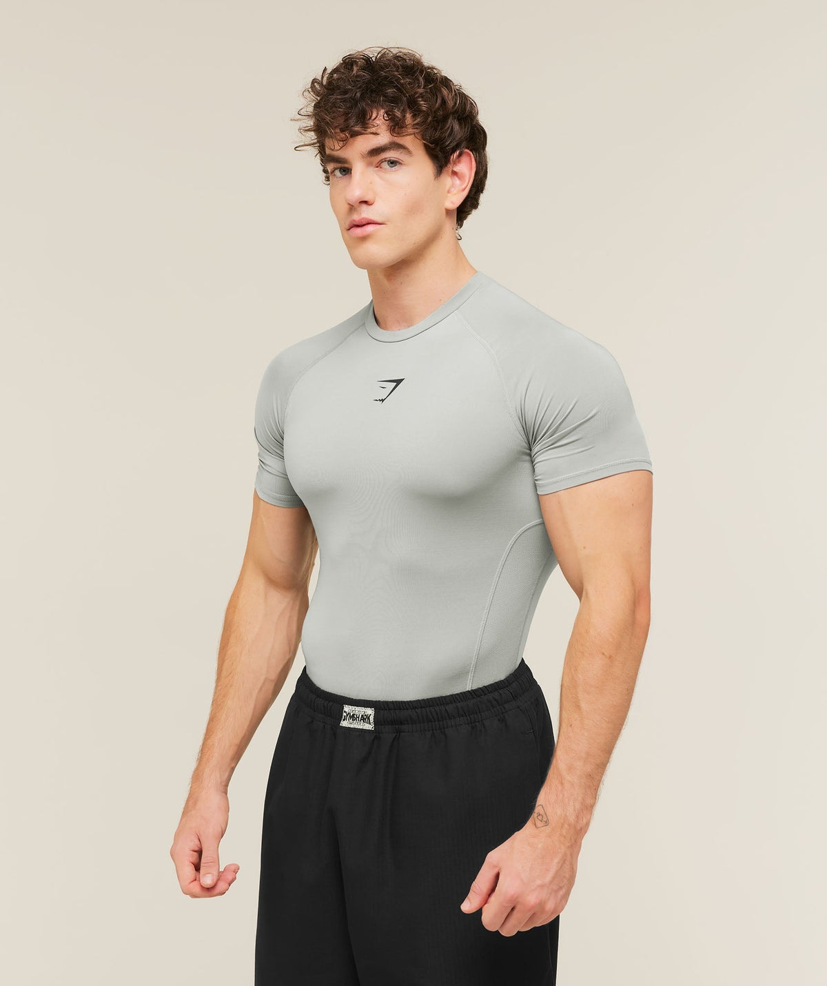 Gymshark Element Baselayer Tee - Smokey Grey