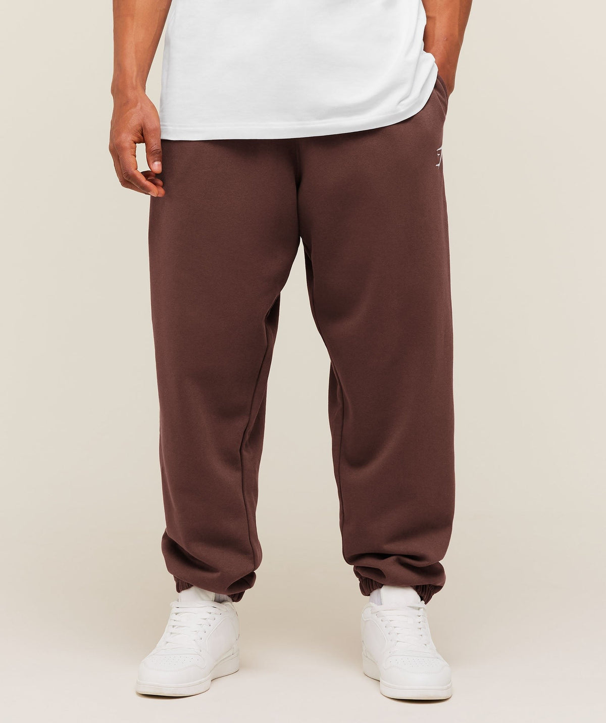 Gymshark Crest Oversized Jogger - Espresso Brown