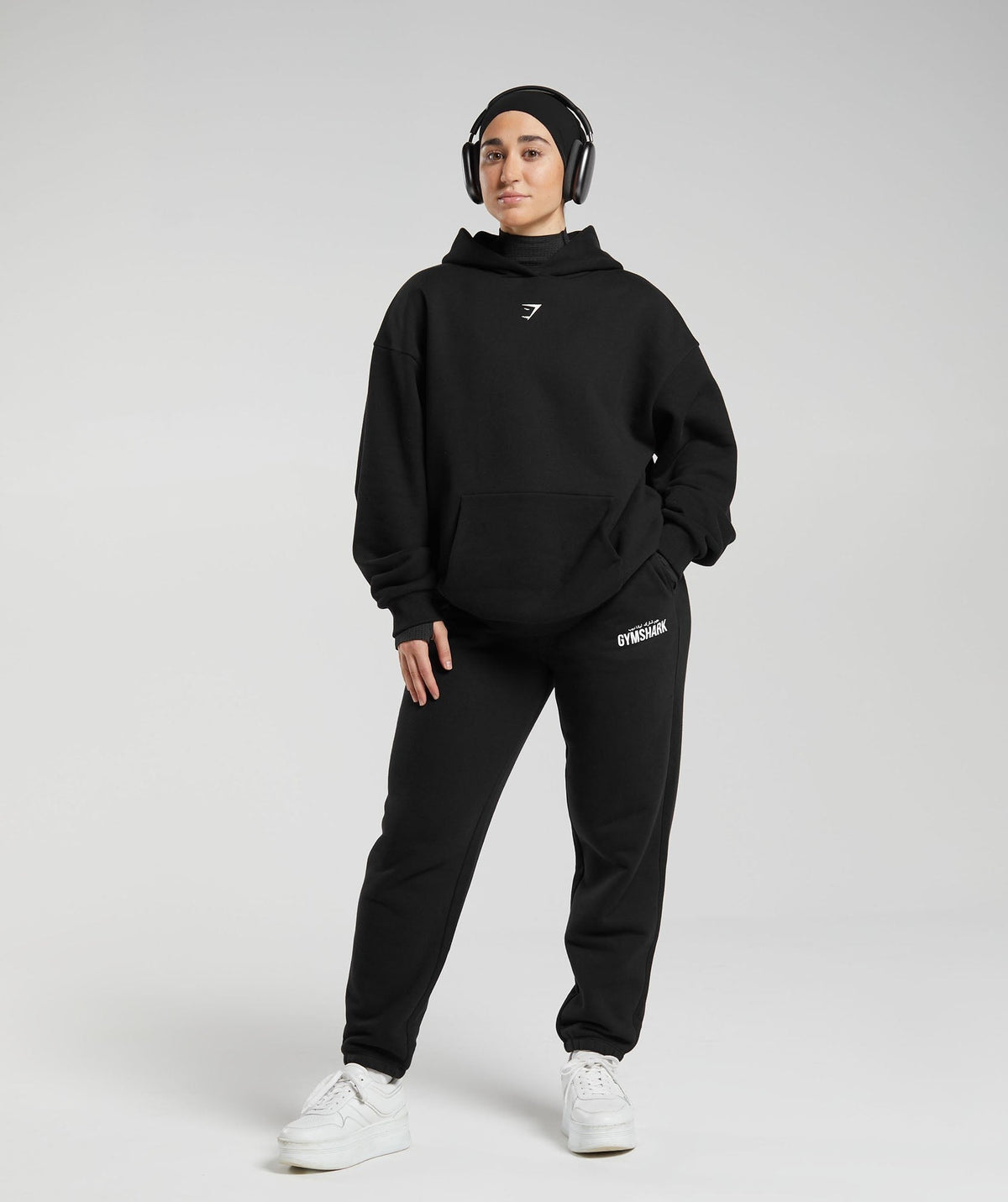 Gymshark x Leana Deeb Oversized Hoodie - Black