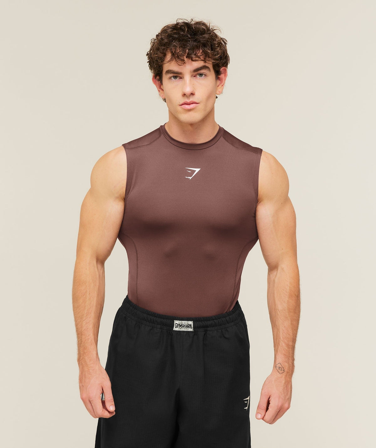 Gymshark Element Baselayer Tank - Espresso Brown