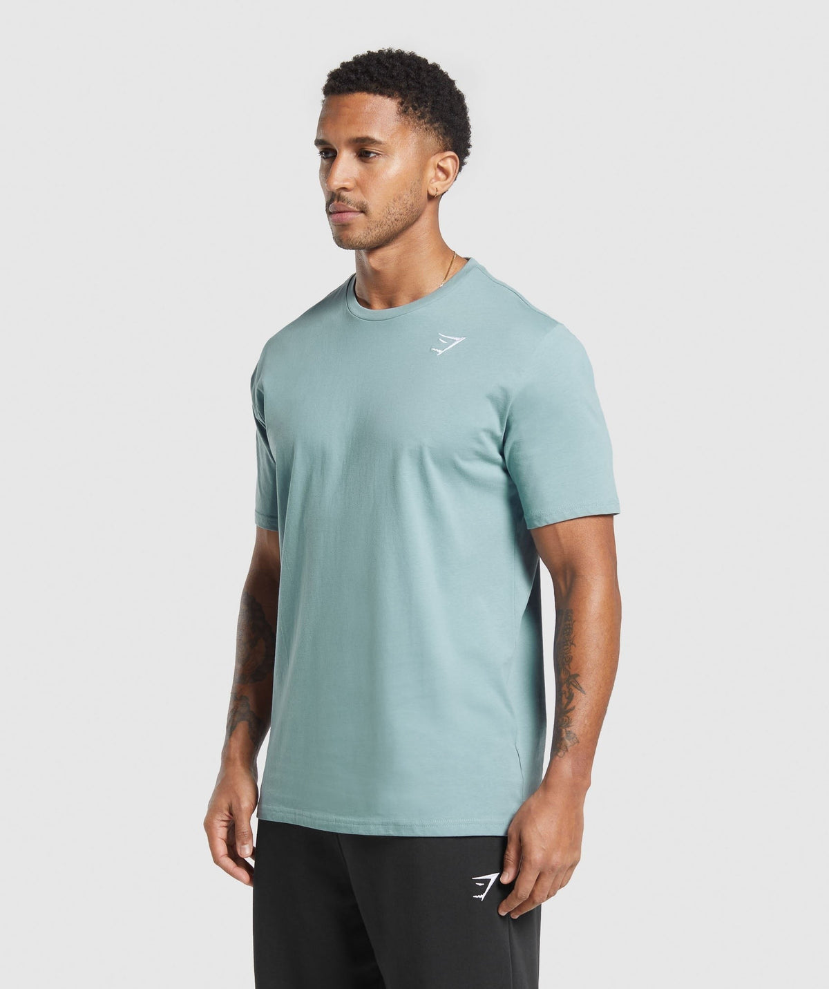 Gymshark Crest Tee - Rest Blue
