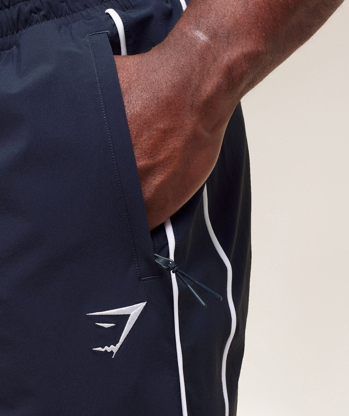 Gymshark Retro Crinkle Track Pants - Heavy Blue