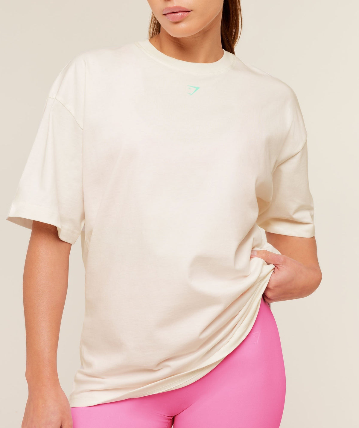 Gymshark Glutey Calls Graphic Tee - Soft White