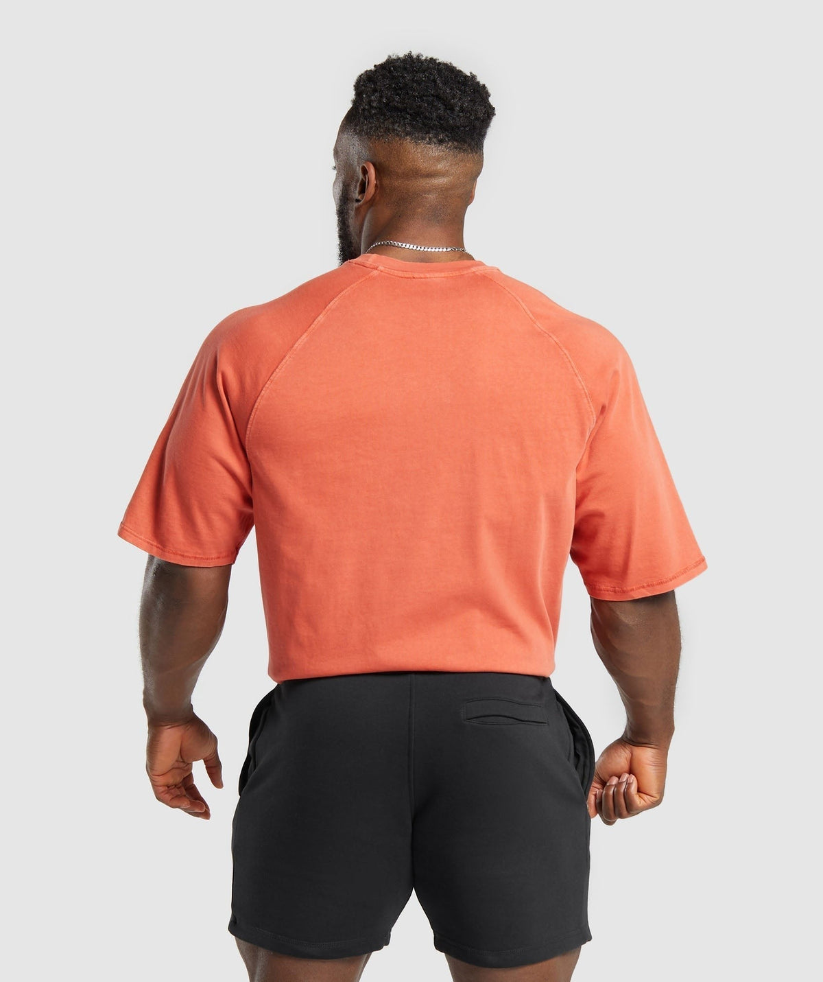 Gymshark Premium Legacy Tee - Muted Orange/Pigment Dye