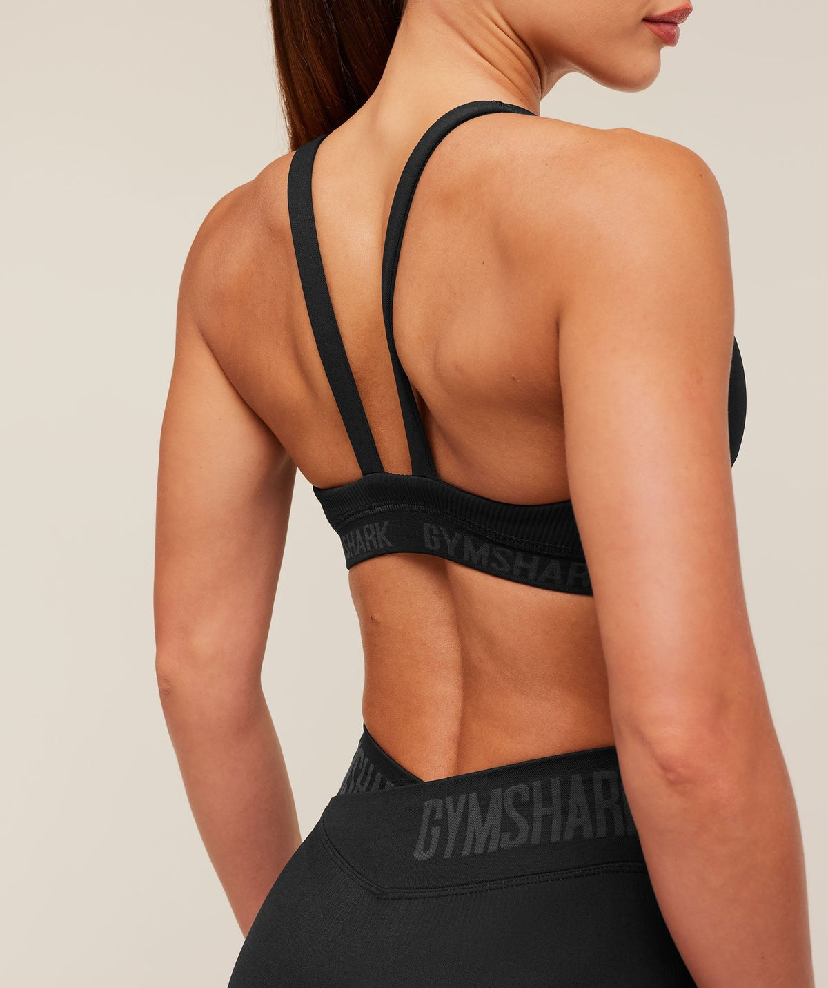 Gymshark Flex V4 Sports Bra - Black/P885