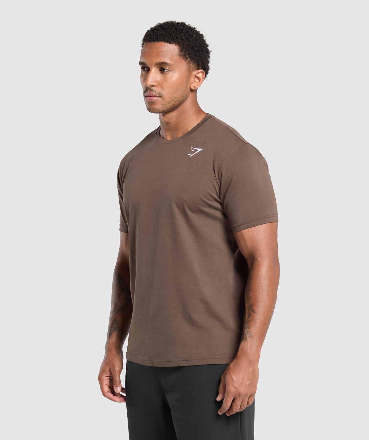 Gymshark Crest Tee - Walnut Brown