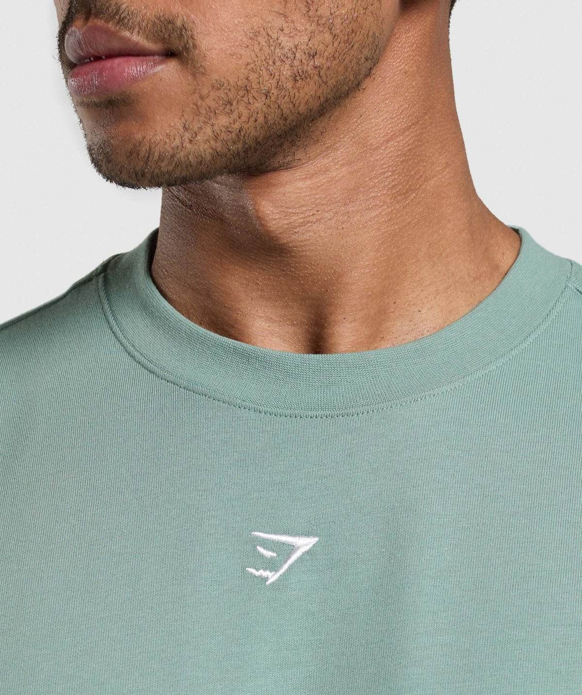 Gymshark Rest Day Essentials Boxy Tee - Celeste Blue