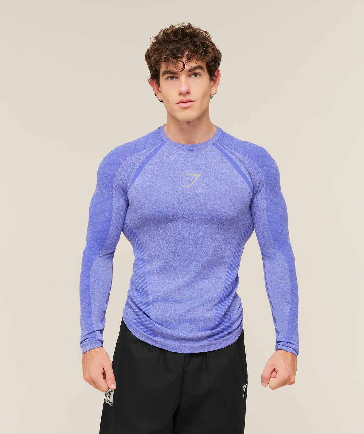 Gymshark Devant Seamless Long Sleeve Tee - Amethist