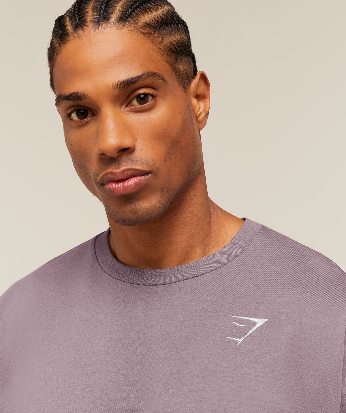 Gymshark Crest Oversized Tee - Dusk Purple