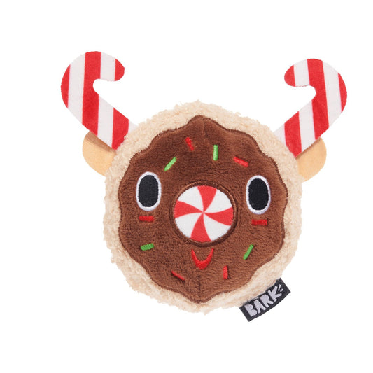 Gnasher The Puppermint Reindeer Durable Super Chewer 2-in-1 Rip and Reveal Dog Toy