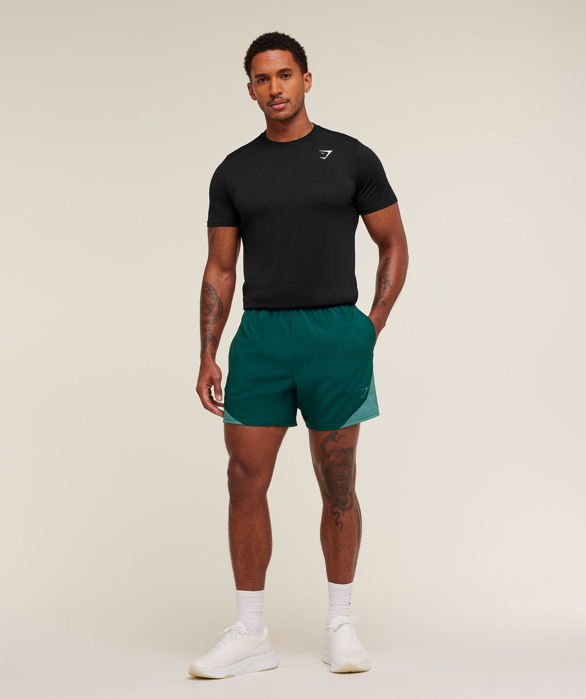 Gymshark Arrival Block 6" Shorts - Weighted Teal
