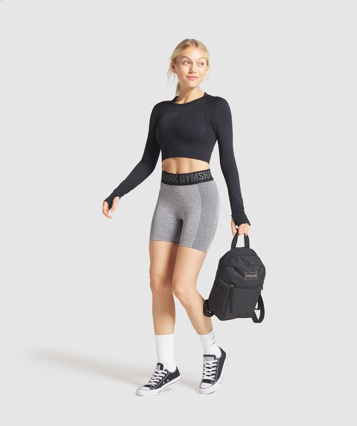 Gymshark Flex Shorts - Charcoal Marl/Black