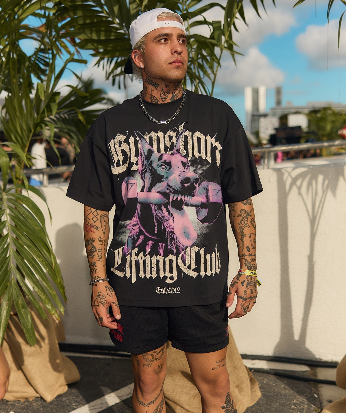 Gymshark Doberman Graphic Tee - Black