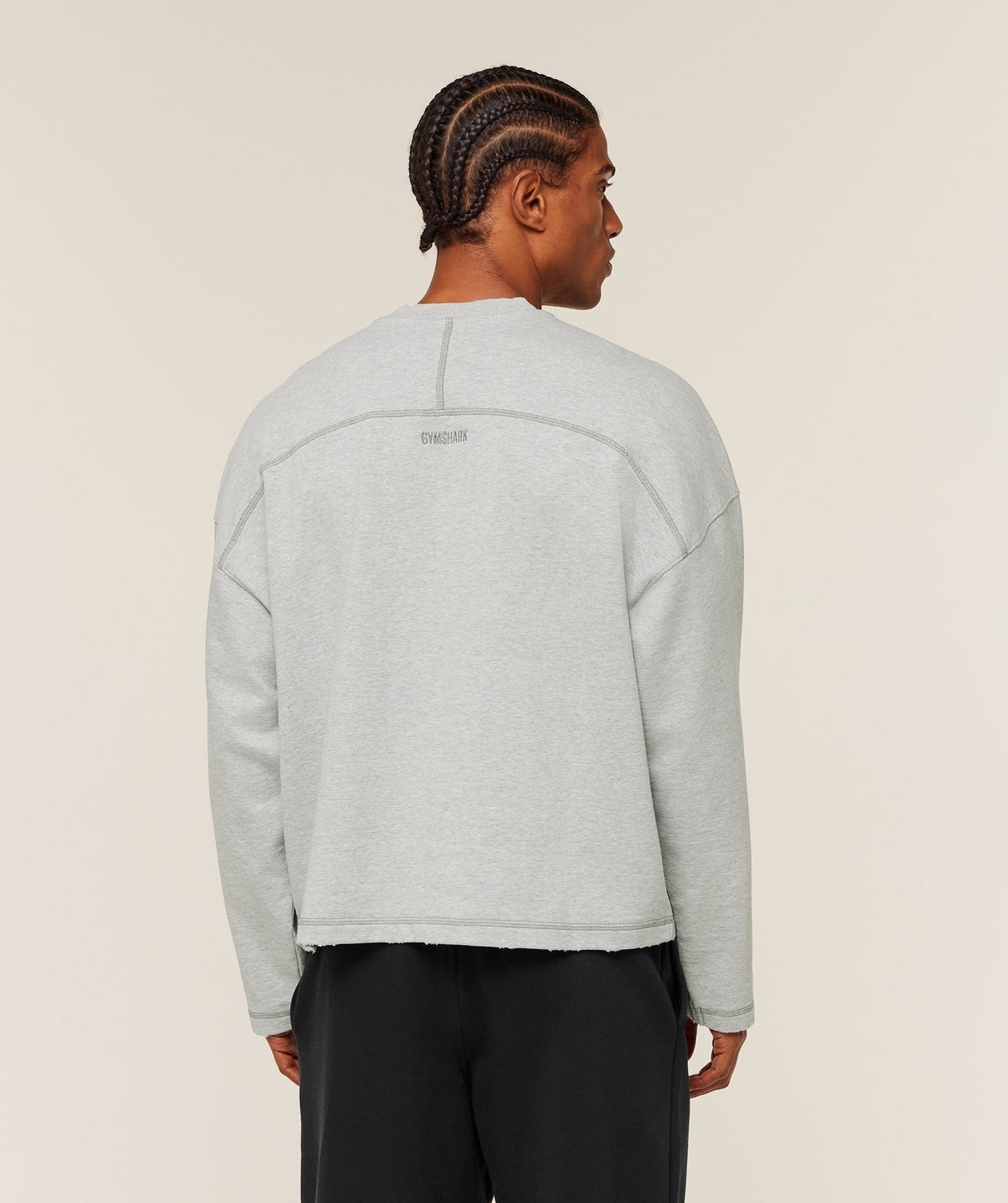 Gymshark Re-Rack Crew Neck Pullover - Soft Grey Marl