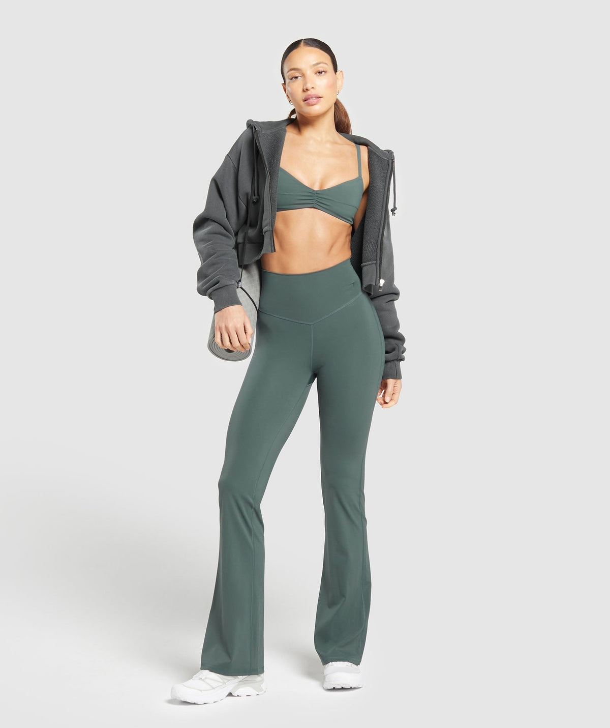 Gymshark Elevate Flared Leggings 2.0 - Slate Teal