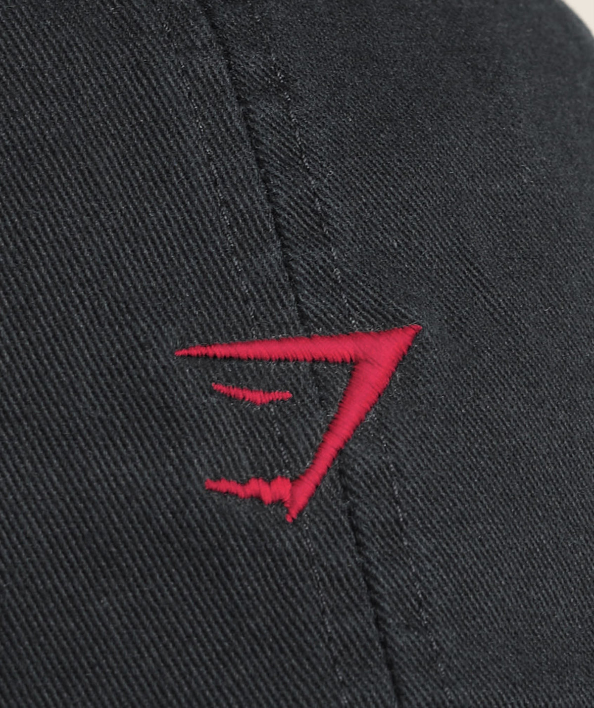 Gymshark Relaxed Cap - Black/Carmine Red