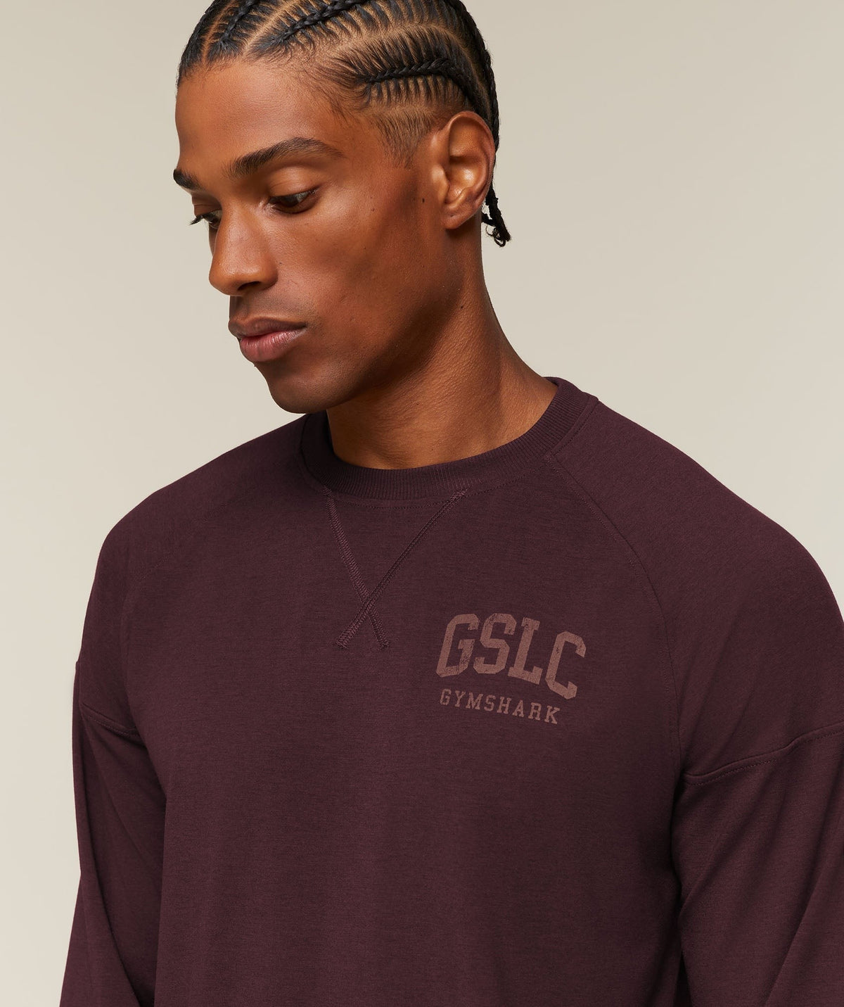 Gymshark GSLC Raglan Long Sleeve Tee - Cherry Purple