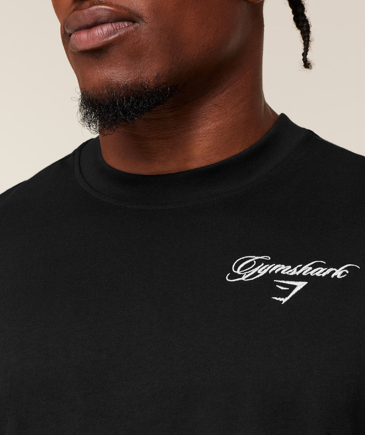 Gymshark Eagle Script Graphic Tee - Black