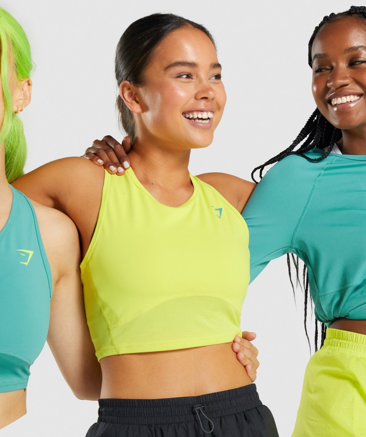 Gymshark Pulse Crop Tank - Yellow
