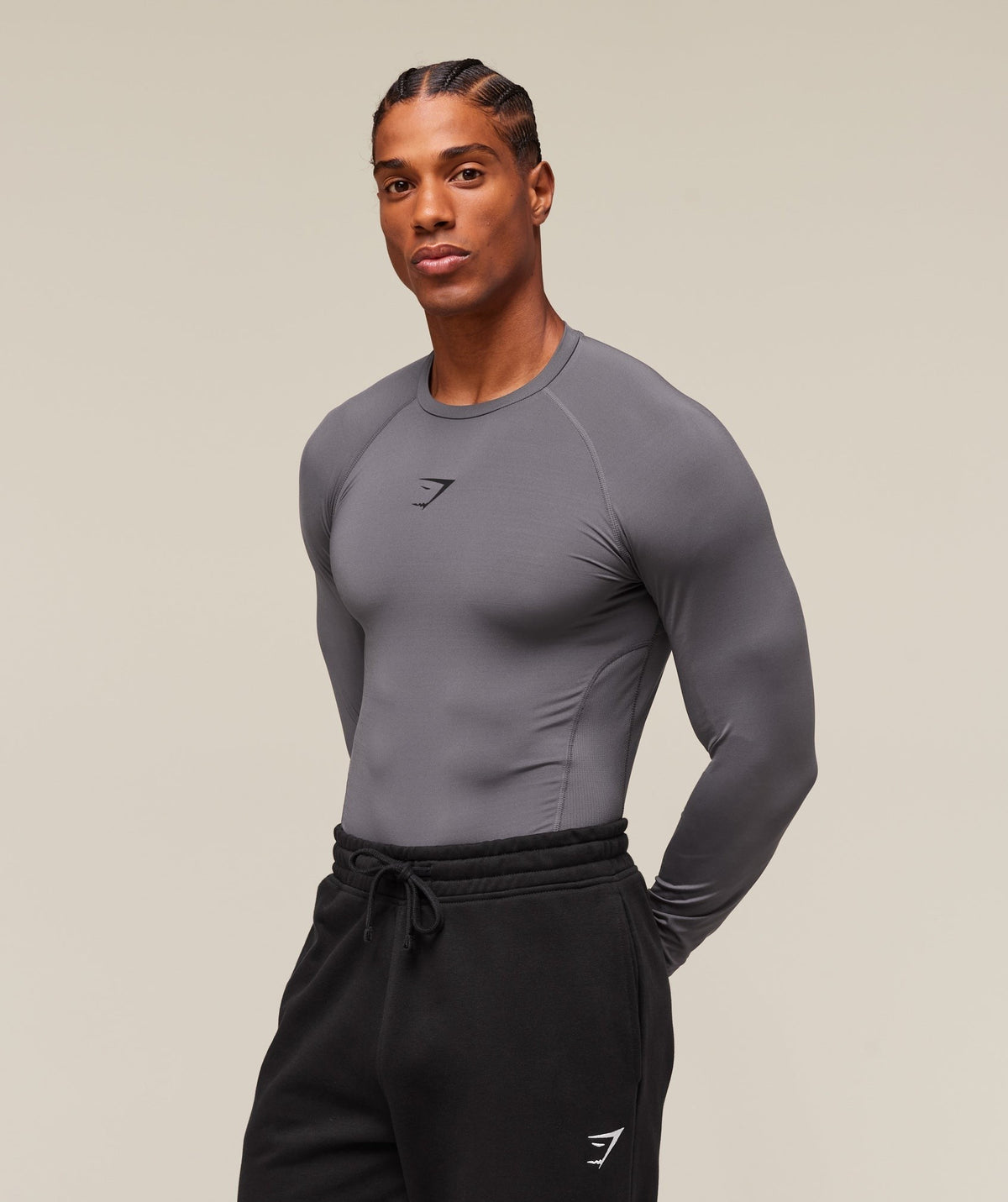 Gymshark Element Baselayer Long Sleeve Tee - Dark Grey