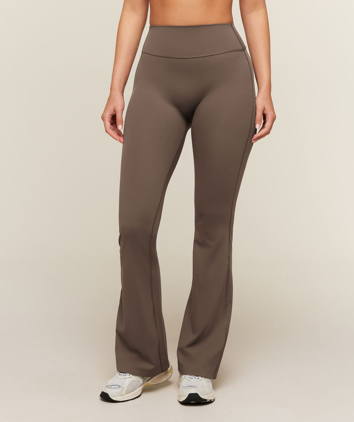 Gymshark Shape Bonded Flared Leggings - Soft Brown
