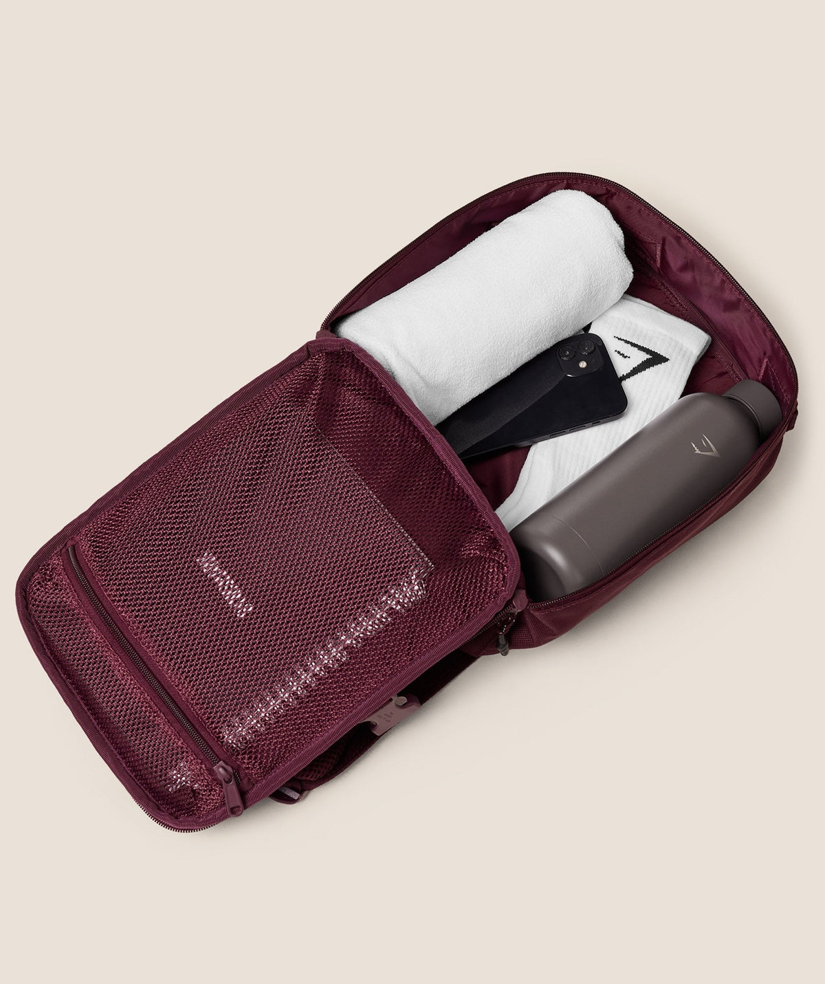 Gymshark Mini Tactical Backpack - Impact Burgundy
