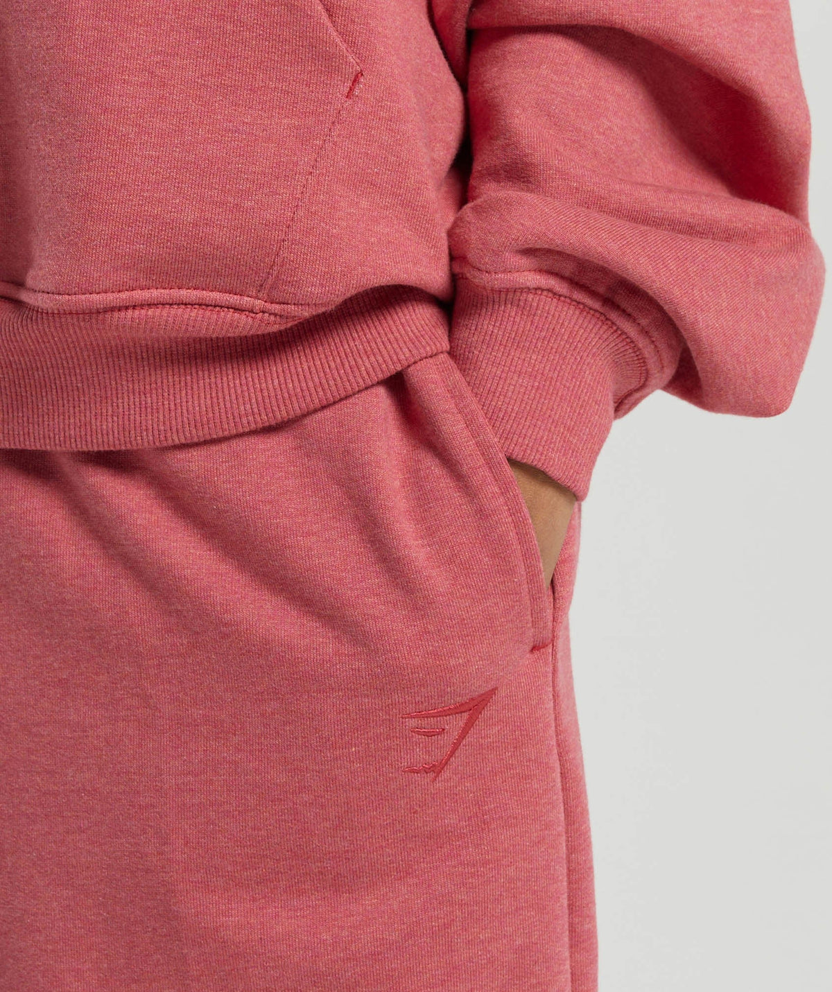 Gymshark Rest Day Sweats Joggers - Bros Heritage Pink Marl