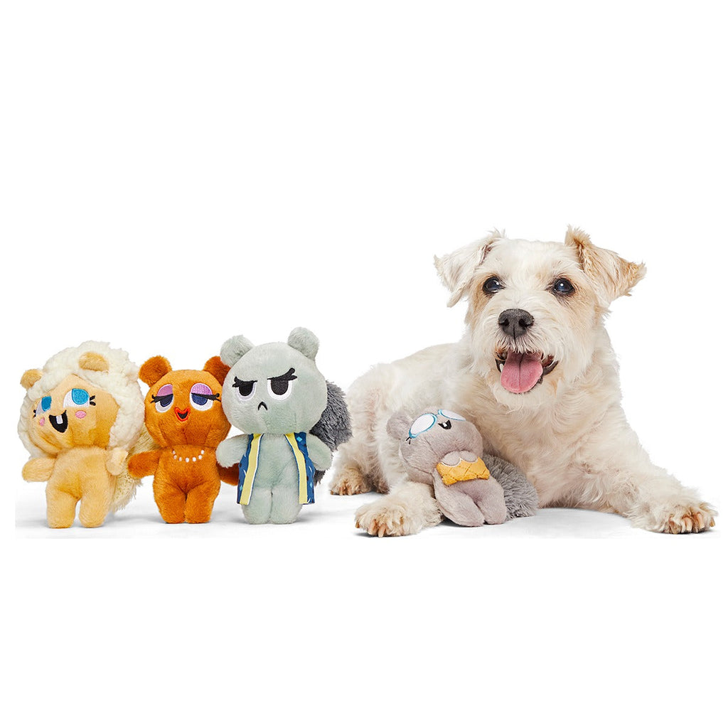 Golden Squirrels Plush Multi-Part Dog Toy