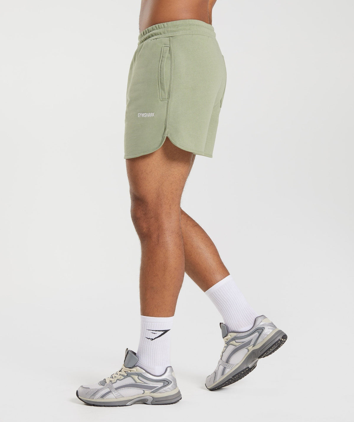 Gymshark Rest Day Sweats 4" Short - Sage Green