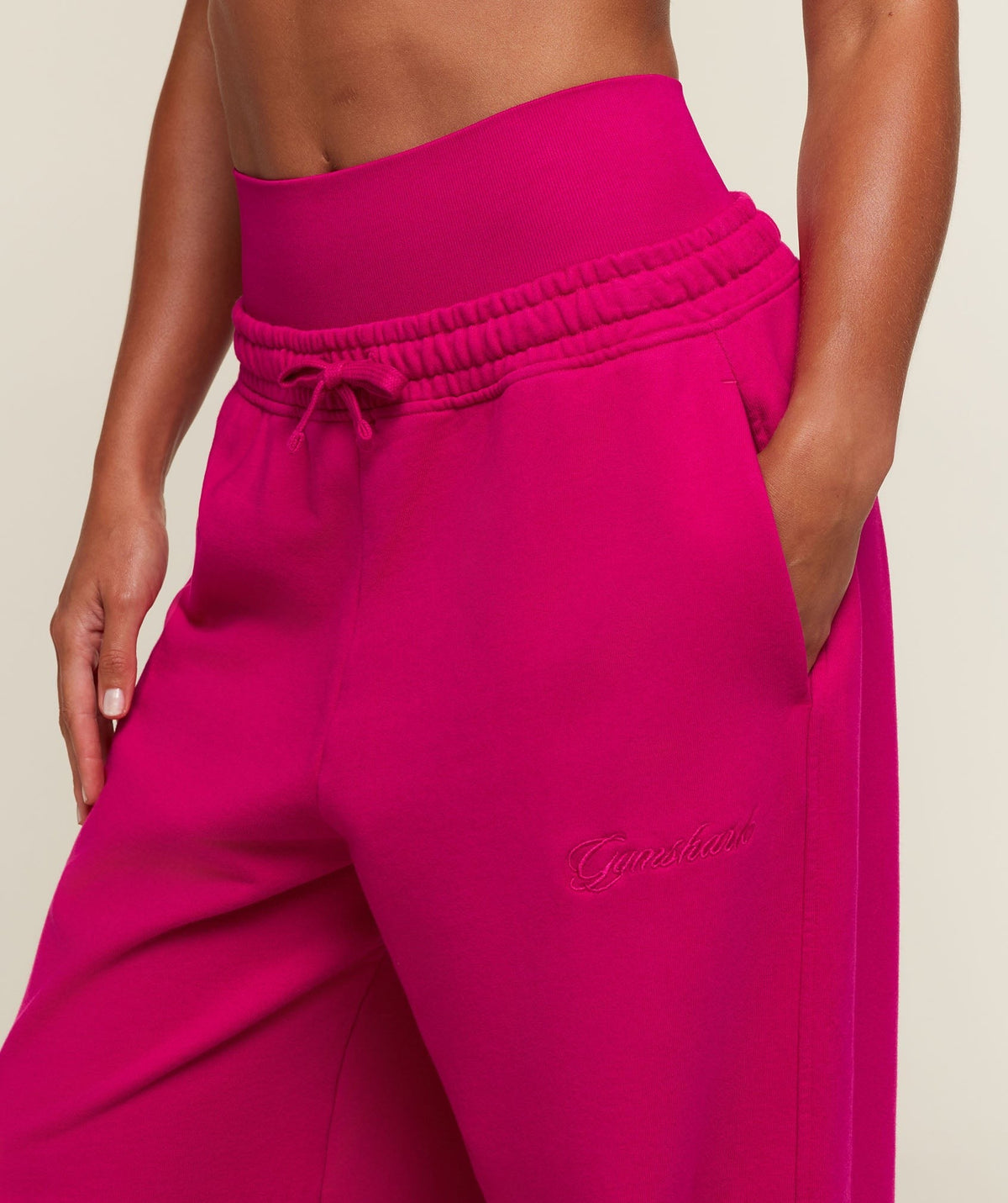 Gymshark Appliqué Pants - Performance Pink/Wash
