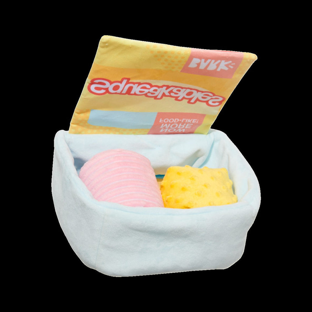 Squeakables Plush Multi-Part + Enrichment Dog Toy